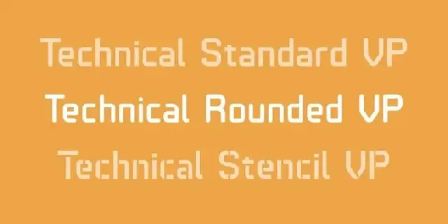 Technical Rounded Sans Serif font