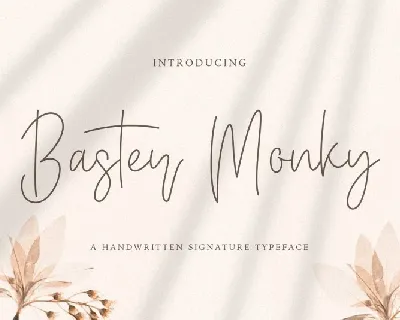 Baster Monky Handwritten font