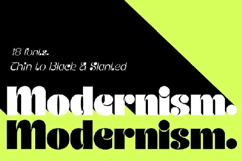 JT Modernism font