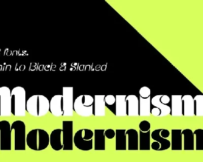 JT Modernism font
