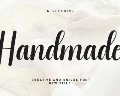 Handmade Script Typeface font
