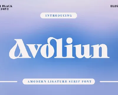 Avoliun font