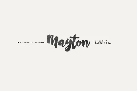 Mayton Brush Script Free font
