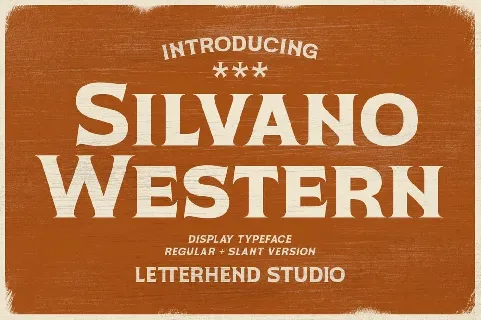 Silvano Western font