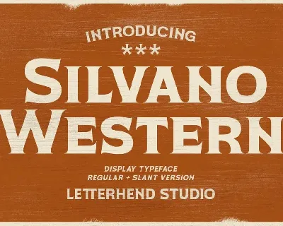 Silvano Western font