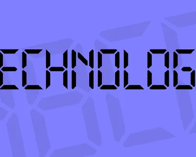 Technology font