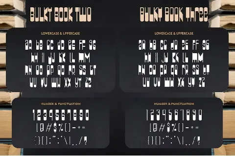 BULKY BOOK font