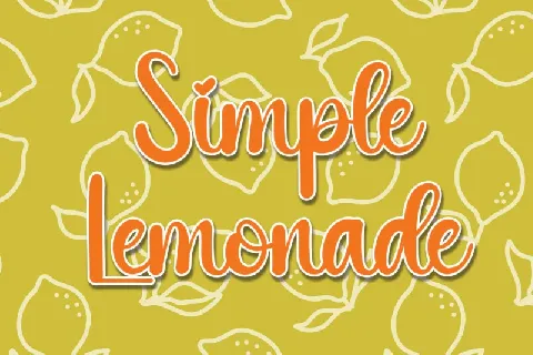 Simple Lemonade Script font