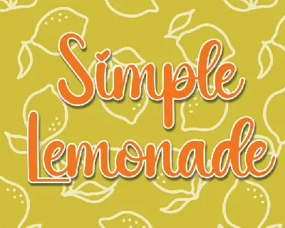 Simple Lemonade Script font