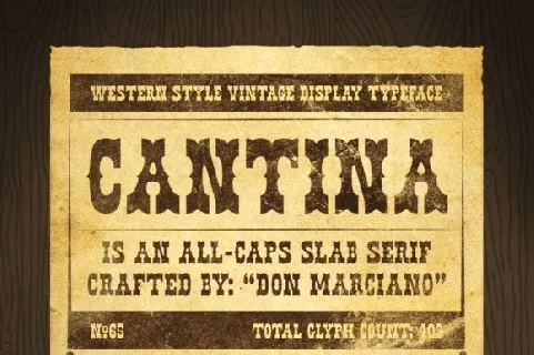 Cantina font