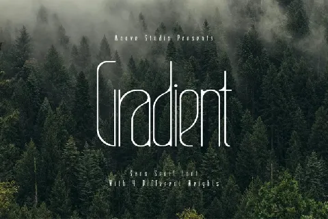 Gradient Family font