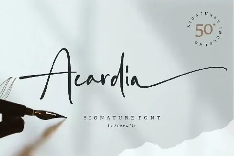 Acardia font