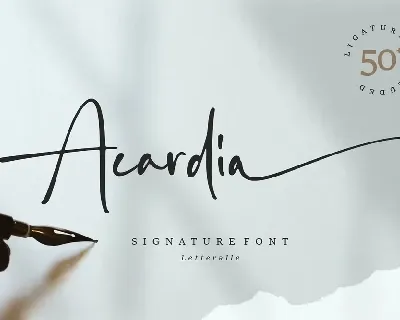 Acardia font