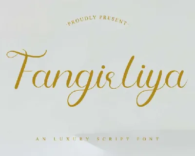 Fangirliya Calligraphy font