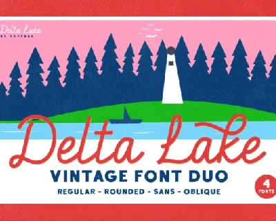 Delta Lake font