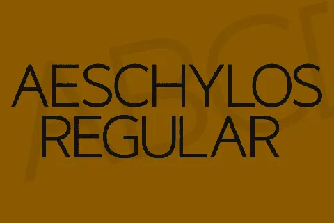 Aeschylos font