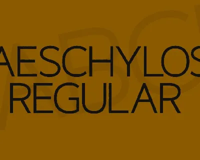 Aeschylos font