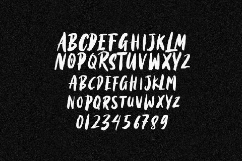 Black Torch Dry Brush font