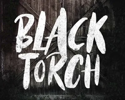 Black Torch Dry Brush font