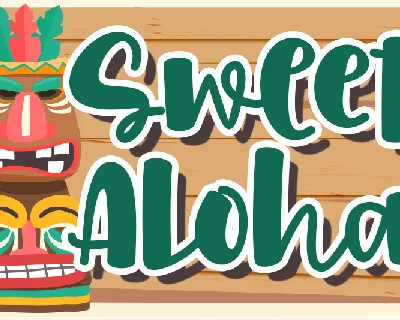 Sweet Aloha - personal use font