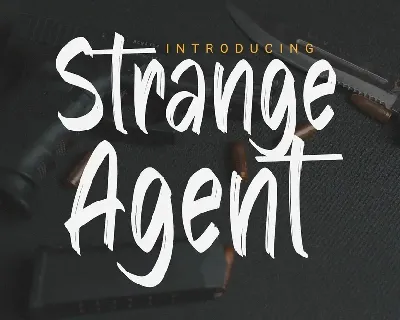 Strange Agent font