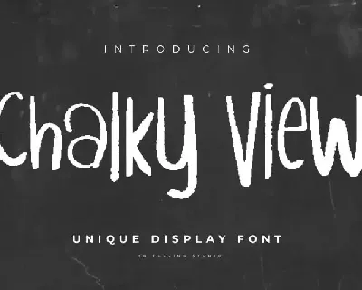 Chalky View Display font