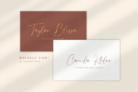 Brisely Signature font