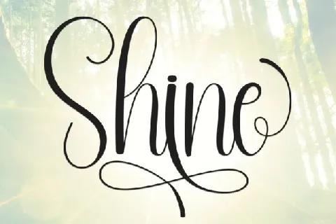 Shine Script Typeface font