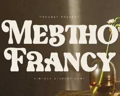 Mebtho Francy DEMO VERSION font
