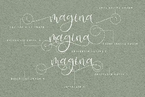 Isyana Script font