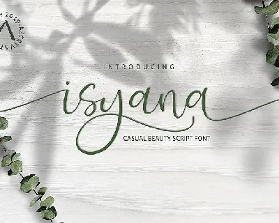 Isyana Script font