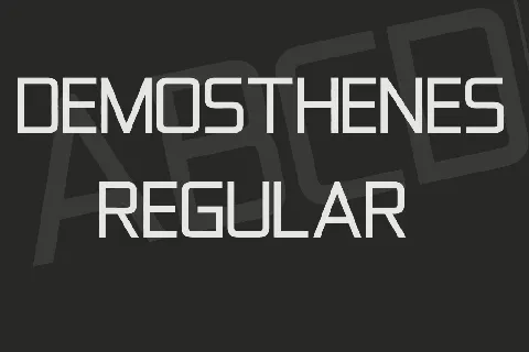 Demosthenes font