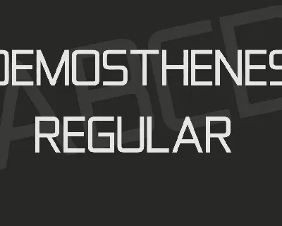 Demosthenes font