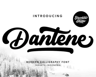 Dantene font