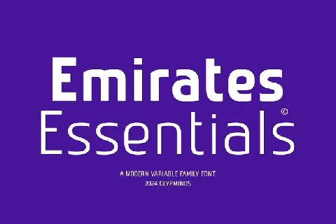 Emirates Essentials Family font