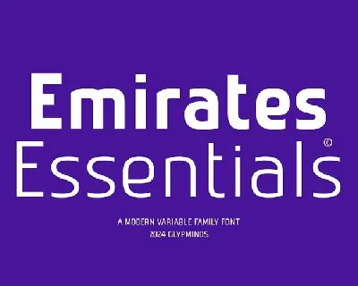 Emirates Essentials Family font