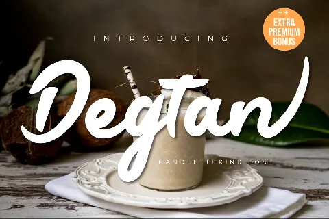 Degtan font