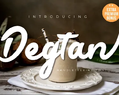 Degtan font