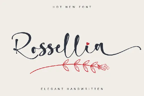 Rossellia - Personal Use font