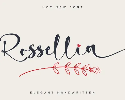 Rossellia - Personal Use font