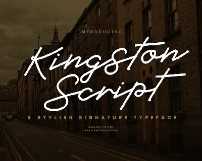 Kingston Script font