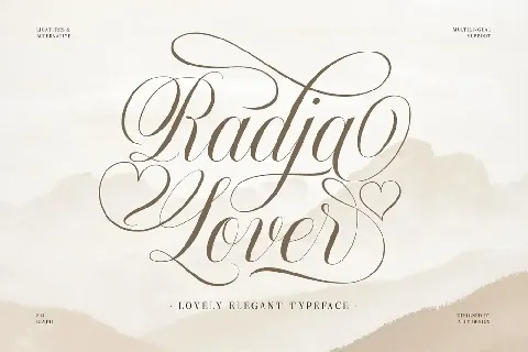 Radja Lover Calligraphy font