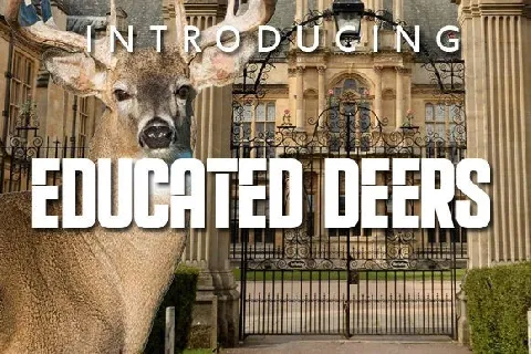 Educated Deers font