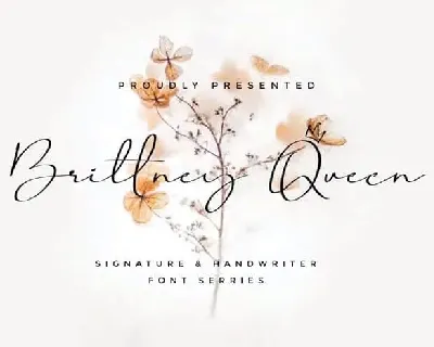 Brittney Queen Script font