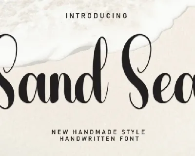 Sand Sea Script font