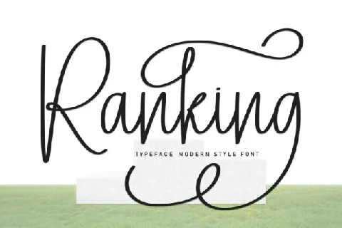 Ranking Script font