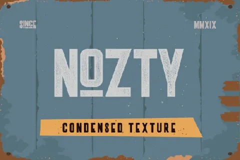 Nozty Typeface font