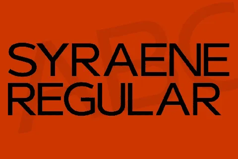 Syraene font