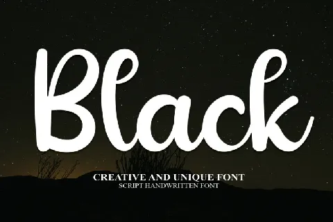 Black Script font