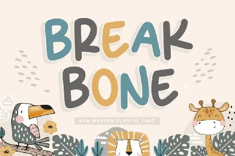 BREAKBONE Modern Playful font